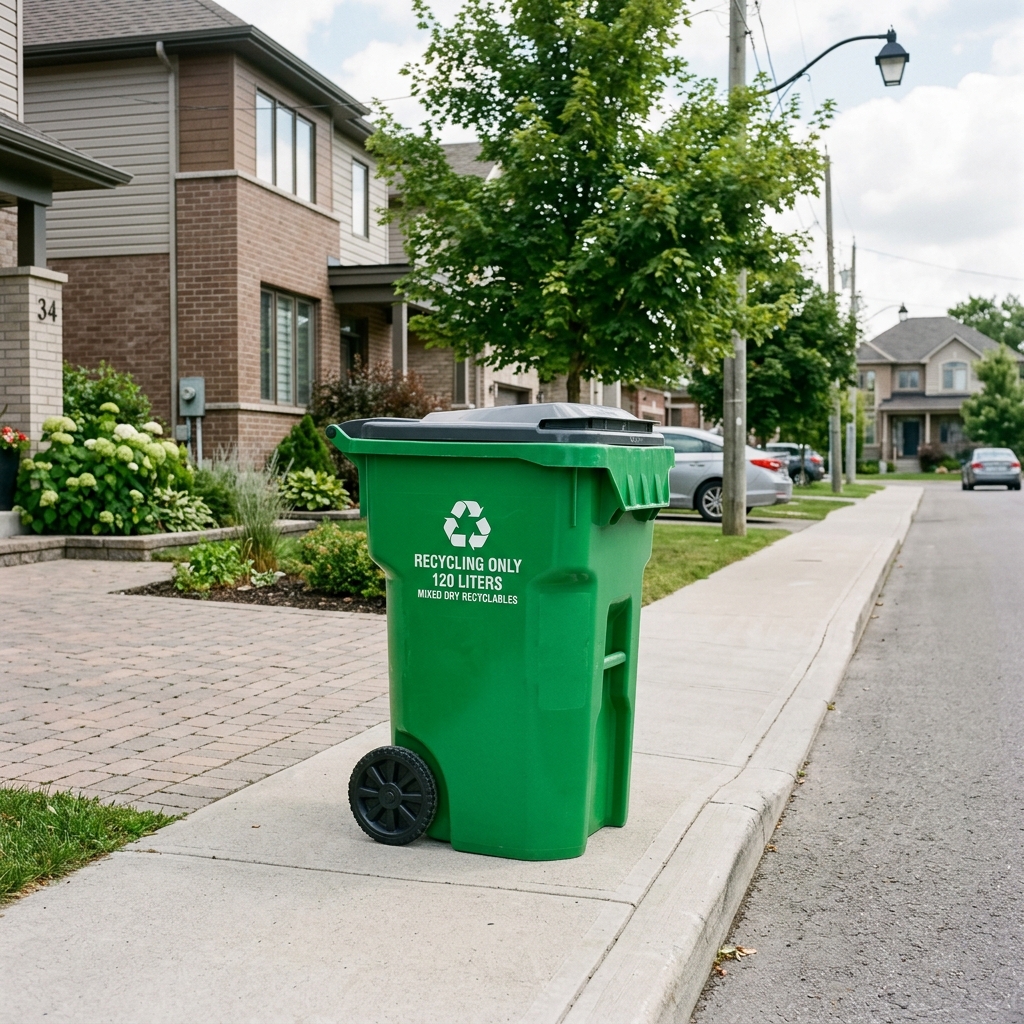 120-Liter Plastic Bin with Lid