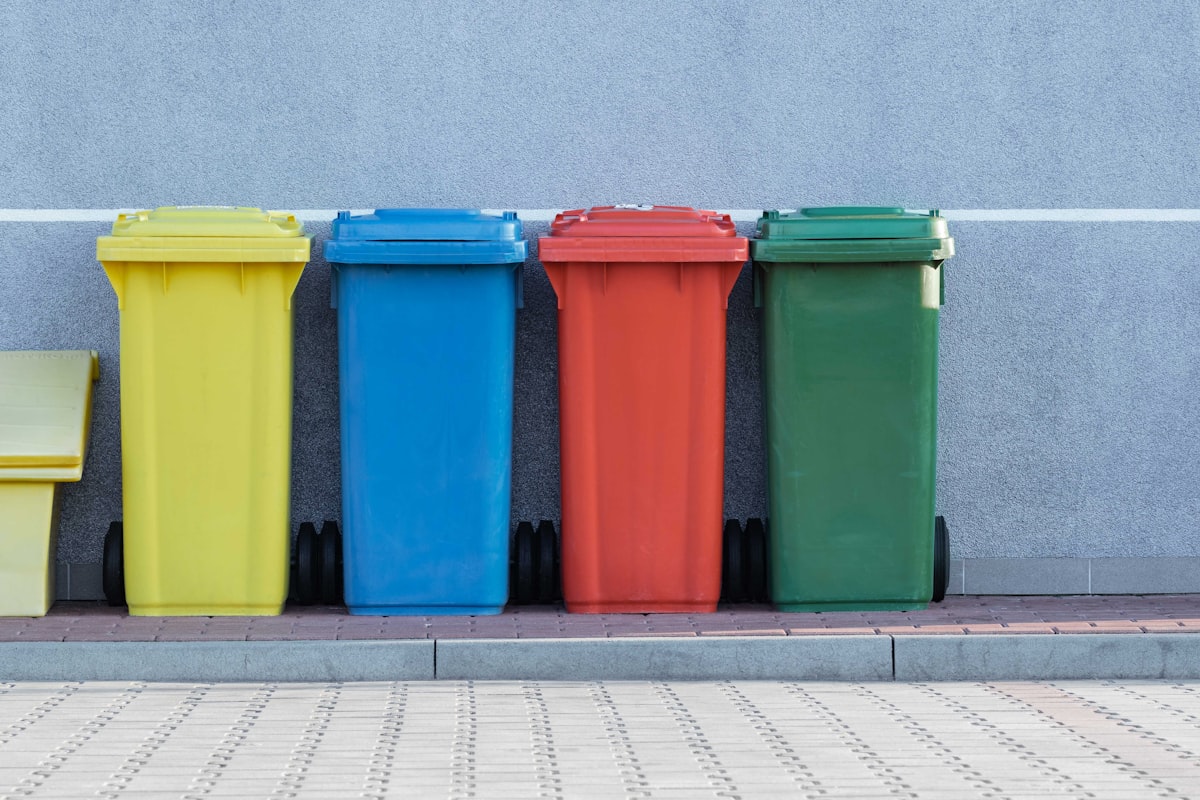 waste classification bins
