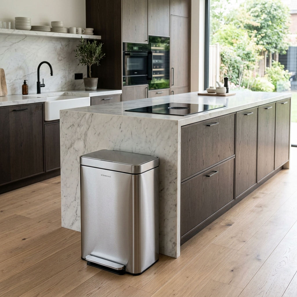 stainless steel vs plastic trash can