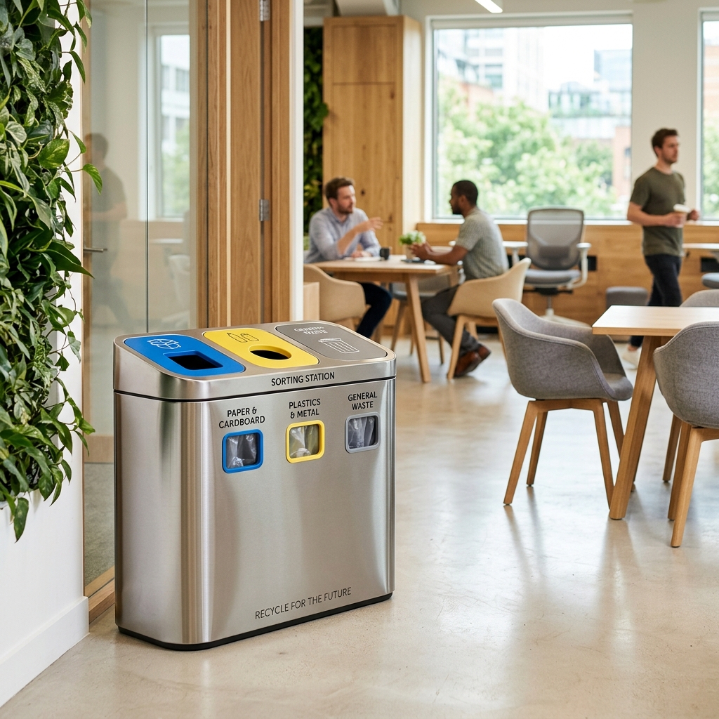 waste sorting bins
